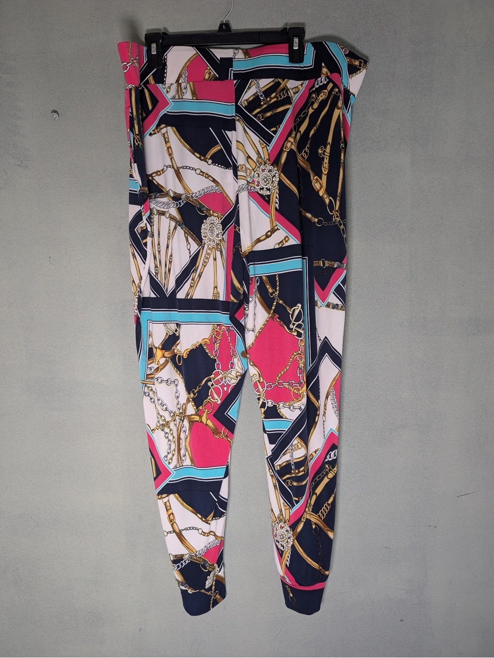 Anthony Original Chain Print Knit Jogger  Pants New